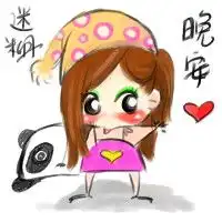  非主流可爱女生头像带字迷糊小姐个性qq头像青春本就不靠谱