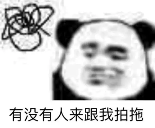 消瘦熊猫头表情包可爱
