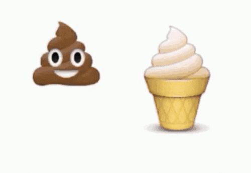 正在排便的表情包冰淇淋