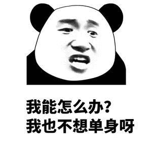  表情包道路千万条,恋爱第一条,现在不脱单,过节两行泪
