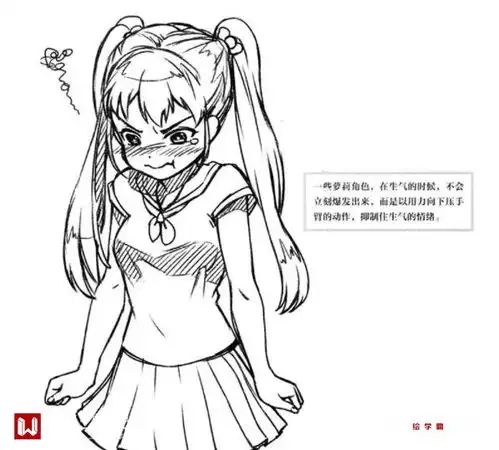  漫画人物生气时的拳头怎么画生气的表情怎么画