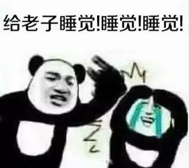 熊猫头熬夜党专用表情我能怎么办我也很想睡
