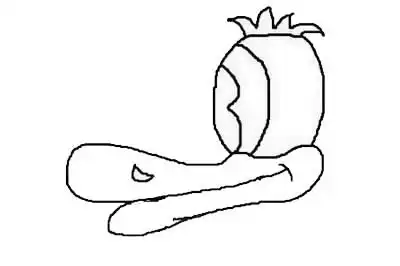  卡通鸭子简笔画