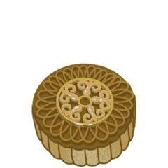  中秋节月饼圆月祝福动态微信表情包