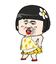  表情跳舞女孩表情包