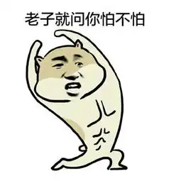  老子就问你怕不怕表情包
