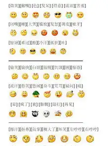  微信朋友圈的表情符号的意思
