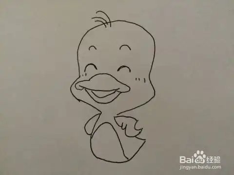 简笔画鸭子表情包桃芝