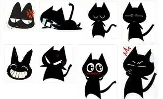  求这只小黑猫qq表情
