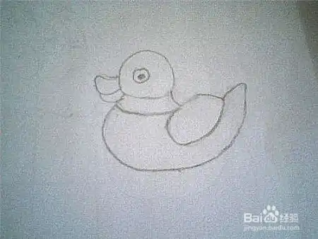  简笔画鸭子这样画