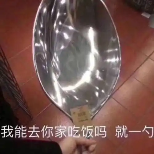 大勺子蹭饭表情包