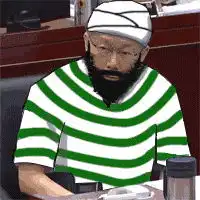 老头拿剃刀的表情包