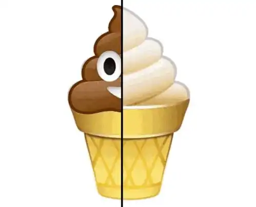  今日冷知识苹果的emoji表情中,微笑大便和冰淇淋是同一个模型
