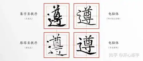  表情遵20192学习王羲之的基础行书,硬笔临圣教序每日...表情