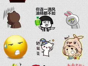  多款创意卡通可爱迷你微信表情包png素材图片下载png素材动漫人物