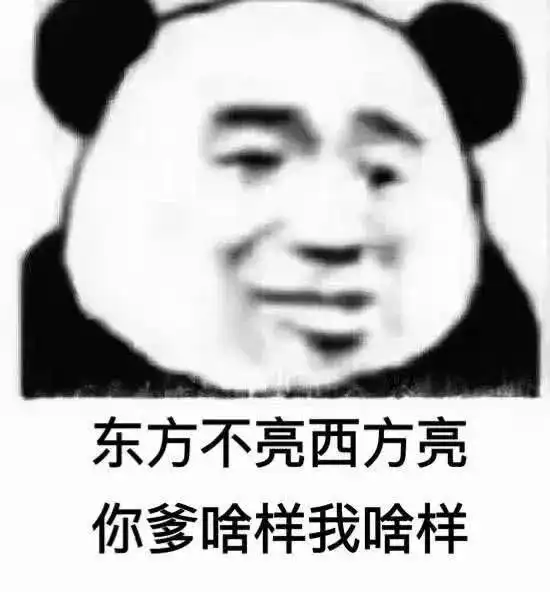 表情史上最怼表情包东方不亮西方亮,你爹啥样我啥样表情
