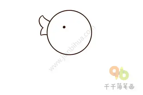  呱呱叫的鸭子简笔画步骤图