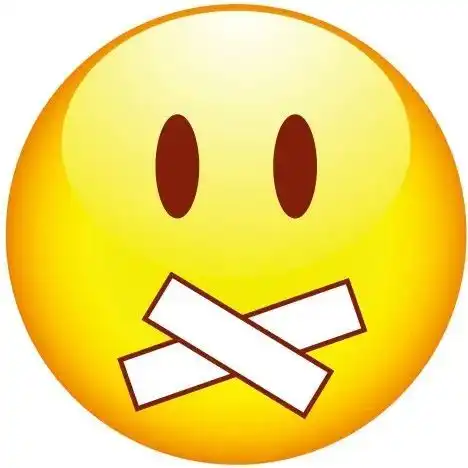  表情闭嘴表情包带字