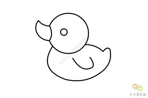  黄鸭简笔画步骤图节日轻松学