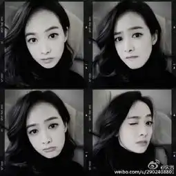 黑发女孩表情包宋茜变