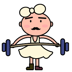  微信表情芭蕾舞老白头