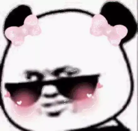 黑发女孩表情包墨镜