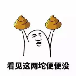  看见这两坨便便没全扔你脸上表情包