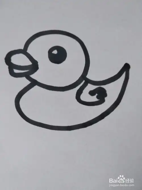  小鸭子的简笔画怎么画呢