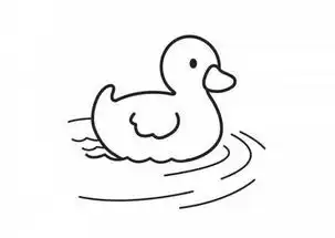 简笔画鸭子表情包开心笑