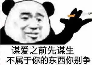  熊猫头抽烟表情包系列