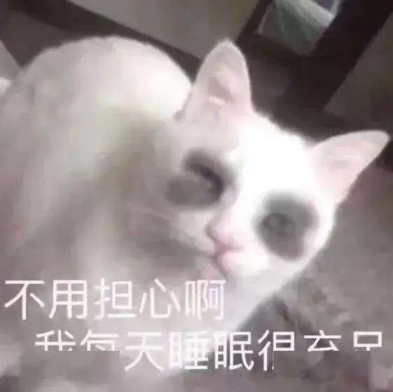 沙雕表情不用担心,我每天睡眠很充足