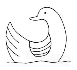  鸭怎么画简笔画图解