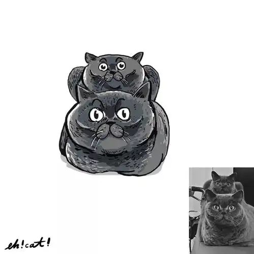  画风极酸爽的灵魂画手,把你家猫画成超搞笑表情包
