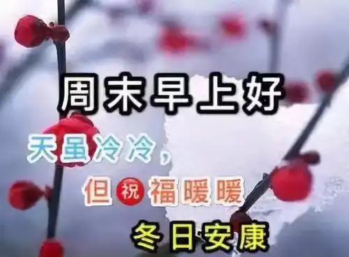  全新周末祝福语动态表情包图片早上好的问候句子祝福图片说说
