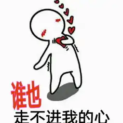  谁也走不进我的心表情包